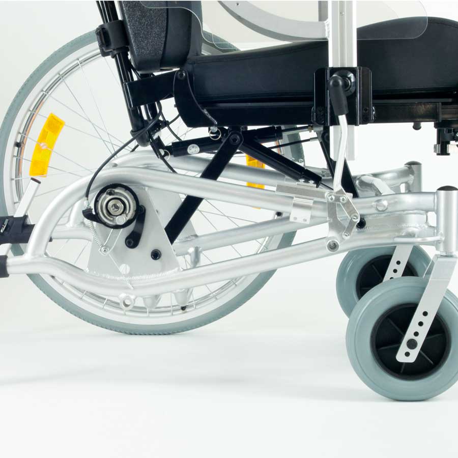 Das UHC Rollstuhlmodell 1.010 GEO seitliche Rahmenansicht