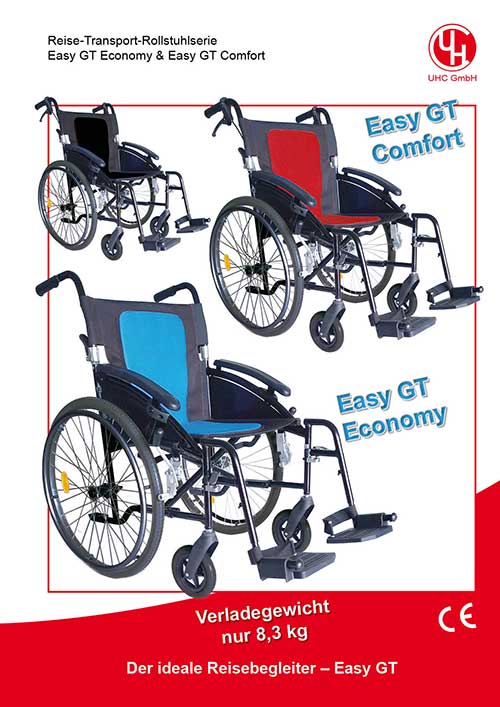 Easy GT Economy & Easy GT Comfort Reise-Rollstühle Modelle Easy GT Economy & Easy GT Comfort
