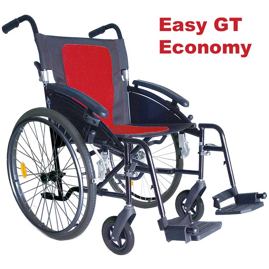 Reise-Rollstuhl Modell Easy GT Economy rot